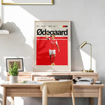 Load image into Gallery viewer, Fodbold plakat | Fodbold plakater | Martin Ødegaard Fodbold plakat | Perfekt til Den Ægte Fodbold Fan | Plakaty.dk
