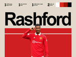 Load image into Gallery viewer, Fodbold plakat | Fodbold plakater | Marcus Rashford Fodbold plakat | Perfekt til Den Ægte Fodbold Fan | Plakaty.dk
