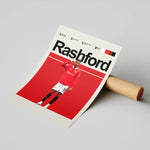 Load image into Gallery viewer, Fodbold plakat | Fodbold plakater | Marcus Rashford Fodbold plakat | Perfekt til Den Ægte Fodbold Fan | Plakaty.dk
