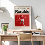 Load image into Gallery viewer, Fodbold plakat | Fodbold plakater | Cristiano Ronaldo Fodbold plakat | Perfekt til Den Ægte Fodbold Fan | Plakaty.dk
