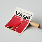 Load image into Gallery viewer, Fodbold plakat | Fodbold plakater | Virgil van Dijk Fodbold plakat | Perfekt til Den Ægte Fodbold Fan | Plakaty.dk
