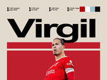 Load image into Gallery viewer, Fodbold plakat | Fodbold plakater | Virgil van Dijk Fodbold plakat | Perfekt til Den Ægte Fodbold Fan | Plakaty.dk
