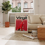 Load image into Gallery viewer, Fodbold plakat | Fodbold plakater | Virgil van Dijk Fodbold plakat | Perfekt til Den Ægte Fodbold Fan | Plakaty.dk
