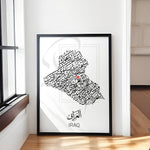 Load image into Gallery viewer, Irak Plakat | Bynavne i Irak plakat
