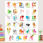 Load image into Gallery viewer, Kombinations Børneplakat | Arabisk | Tal | Dansk bogstaver Plakaty.dkKombinations Børneplakat | Arabisk | Tal | Dansk bogstaver | Kombinationer | Plakaty.dk 
