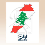 Load image into Gallery viewer, Lebanon Plakat | Flag Plakat
