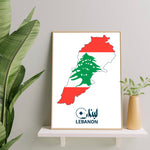Load image into Gallery viewer, Lebanon Plakat | Flag Plakat
