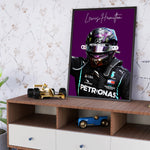Load image into Gallery viewer, Lewis Hamilton F1 Poster | Unique Design on 20+ International Tracks

