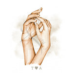 Load image into Gallery viewer, Love in Hands | Kærlighed plakat
