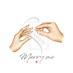 Load image into Gallery viewer, Marry me - Ring Forever | Kærlighed plakat
