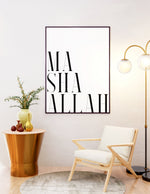 Load image into Gallery viewer, Mashallah med hvid baggrund | Islamisk plakater | Plakaty.dk 
