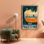 Load image into Gallery viewer, Palestine Vintage Travel Plakat | VINTAGE VISIT PALESTINE
