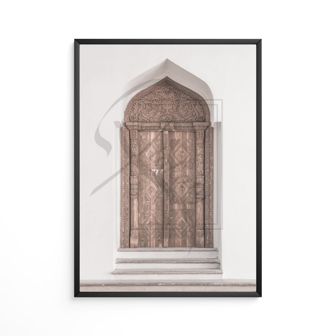 3x Islam Beige Posters | Dua | Orient Door Architecture | Saber Pink