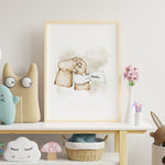 Load image into Gallery viewer, Nuttede babyplakater der holder sine tæer - Customized
