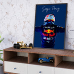 Load image into Gallery viewer, Sergio Perez F1 Poster | Unique Design on 20+ International Tracks
