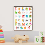 Load image into Gallery viewer, Dansk alfabet plakat, abc plakat
