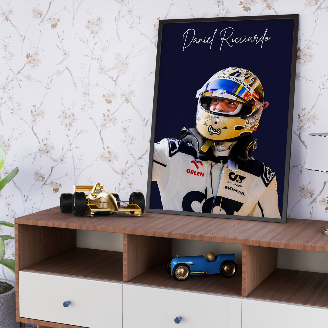 Daniel Ricciardo F1 Poster | Unique Design on 20+ International Tracks
