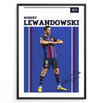 Load image into Gallery viewer, Fodbold plakat | Fodbold plakater | Robert Lewandowski Fodbold Plakat | Perfekt til Passionerede Fans | Plakaty.dk
