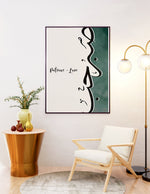 Load image into Gallery viewer, Sabr &amp; hob calligraphy med hvid og grøn baggrund | Islamisk plakater | Plakaty.dk 
