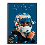 Load image into Gallery viewer, Logan Sargeant F1 Poster | Unique Design on 20+ International Tracks

