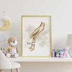 Load image into Gallery viewer, Smuk håndvandet plakat med mor og baby - Customized Product
