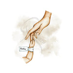 Load image into Gallery viewer, Smuk håndvandet plakat med mor og baby - Customized Product
