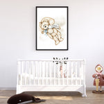 Load image into Gallery viewer, Søde sovende babyplakater med bamse - Customized Product
