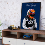 Load image into Gallery viewer, Yuki Tsunoda F1 Poster | Unique Design on 20+ International Tracks
